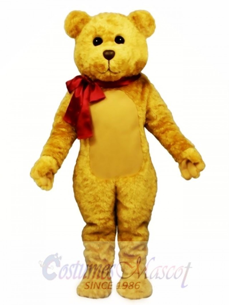 New Stuffed Teddy Bear with Bow Mascot Costume