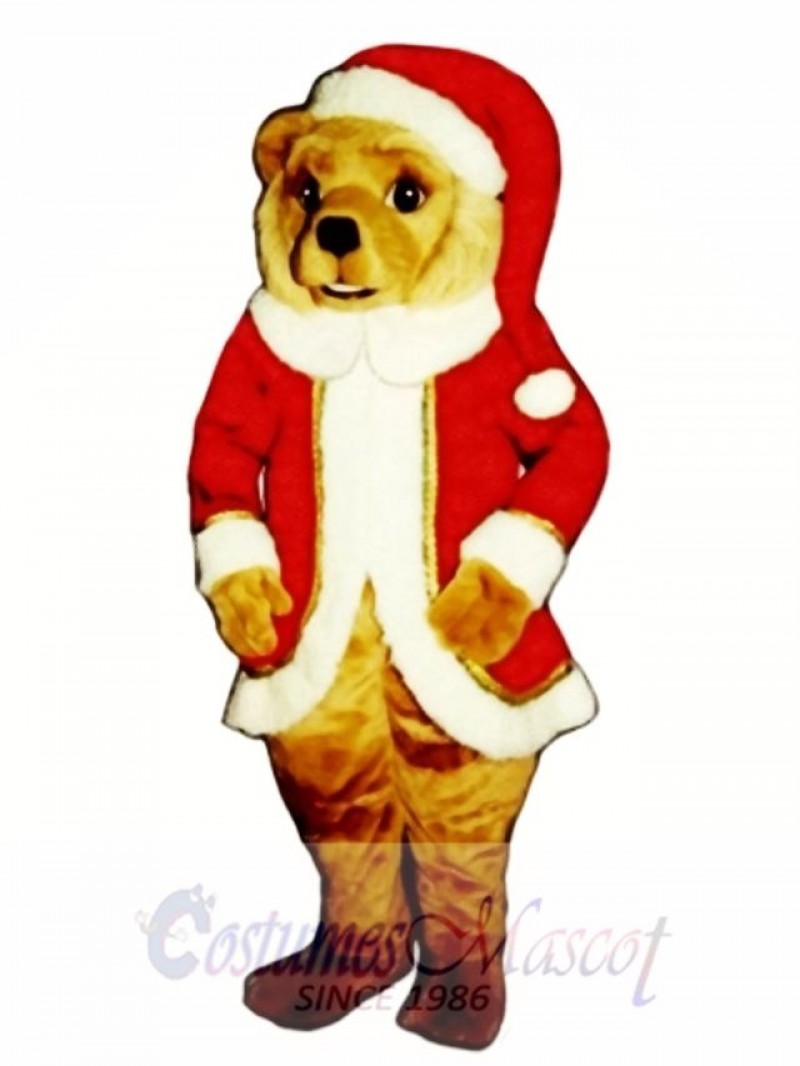 Red St. Bear Claws Christmas Mascot Costume