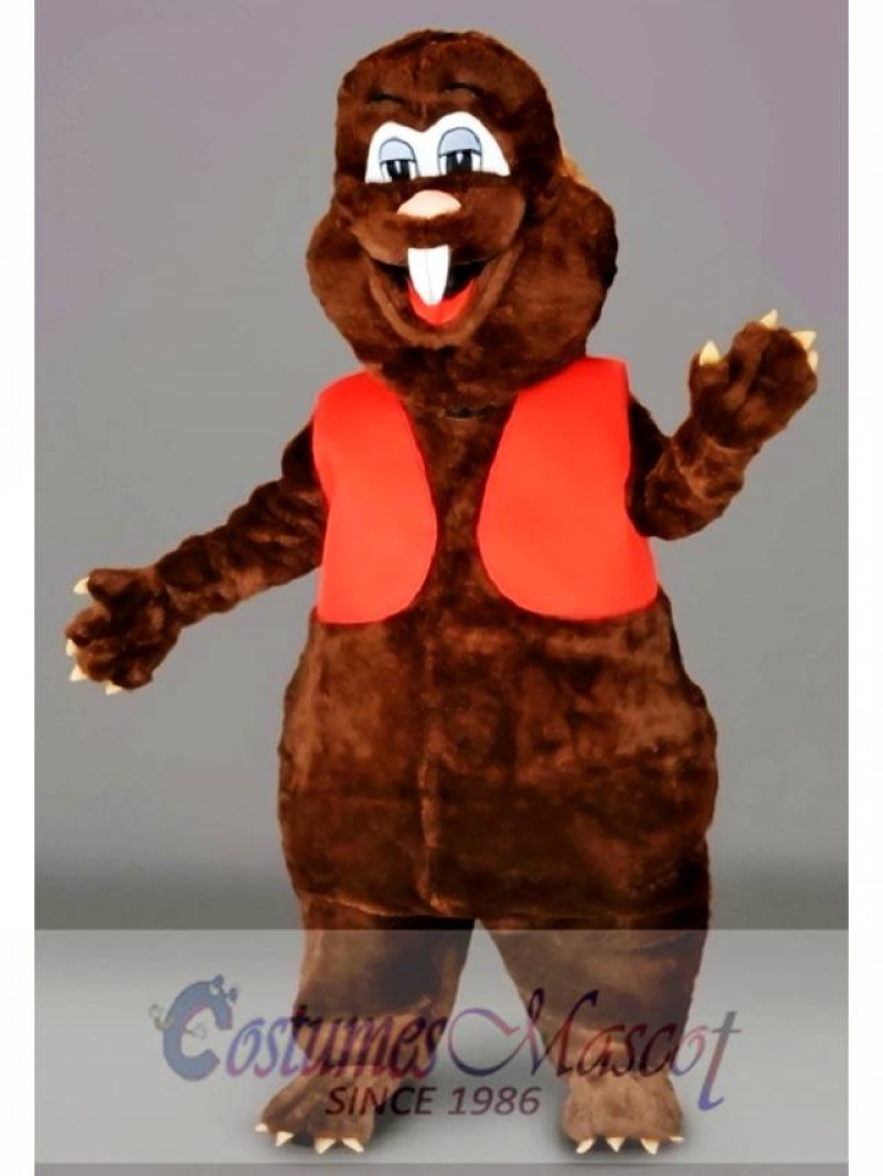 Cute Beaver Mascot Costume