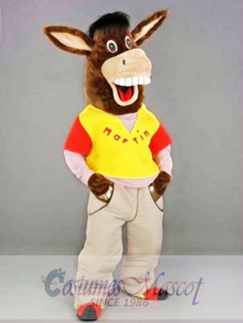 Martin the Donkey Mascot Costume