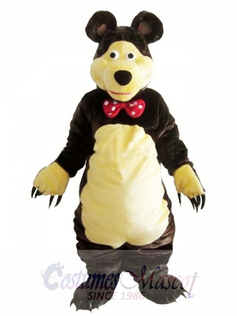 Gentle Brown Bear Mascot Costume
