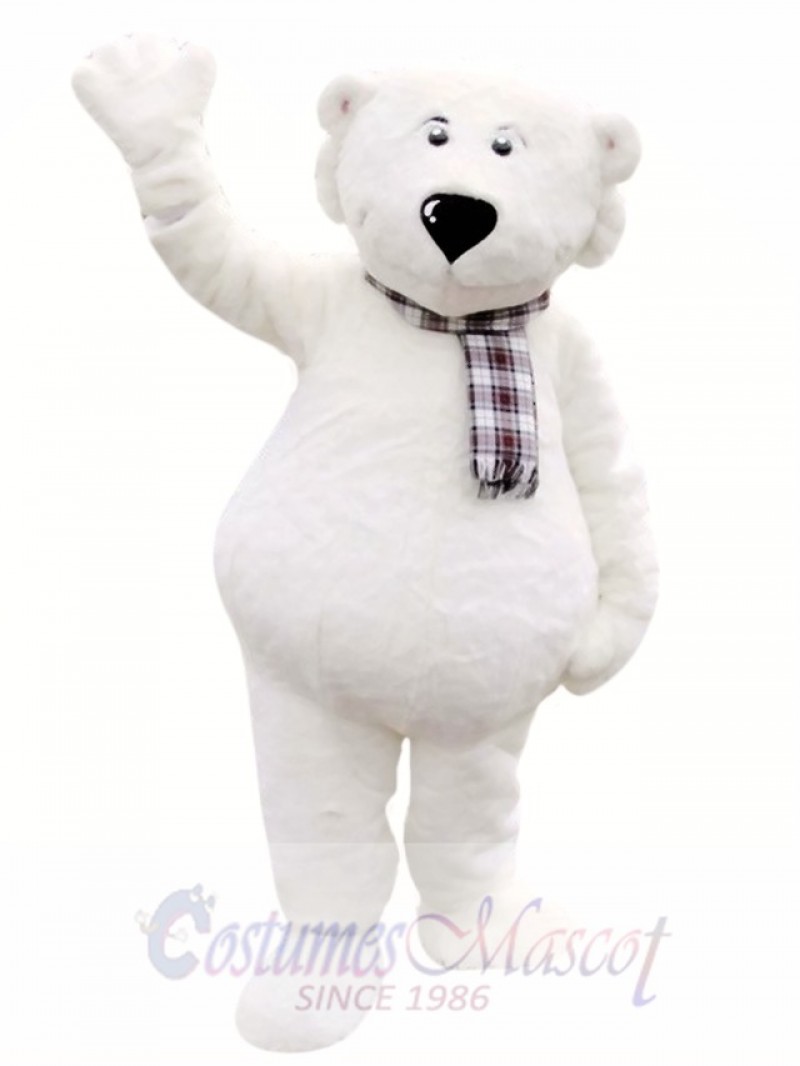 Cute White Polar Bear Mascot Costumes 