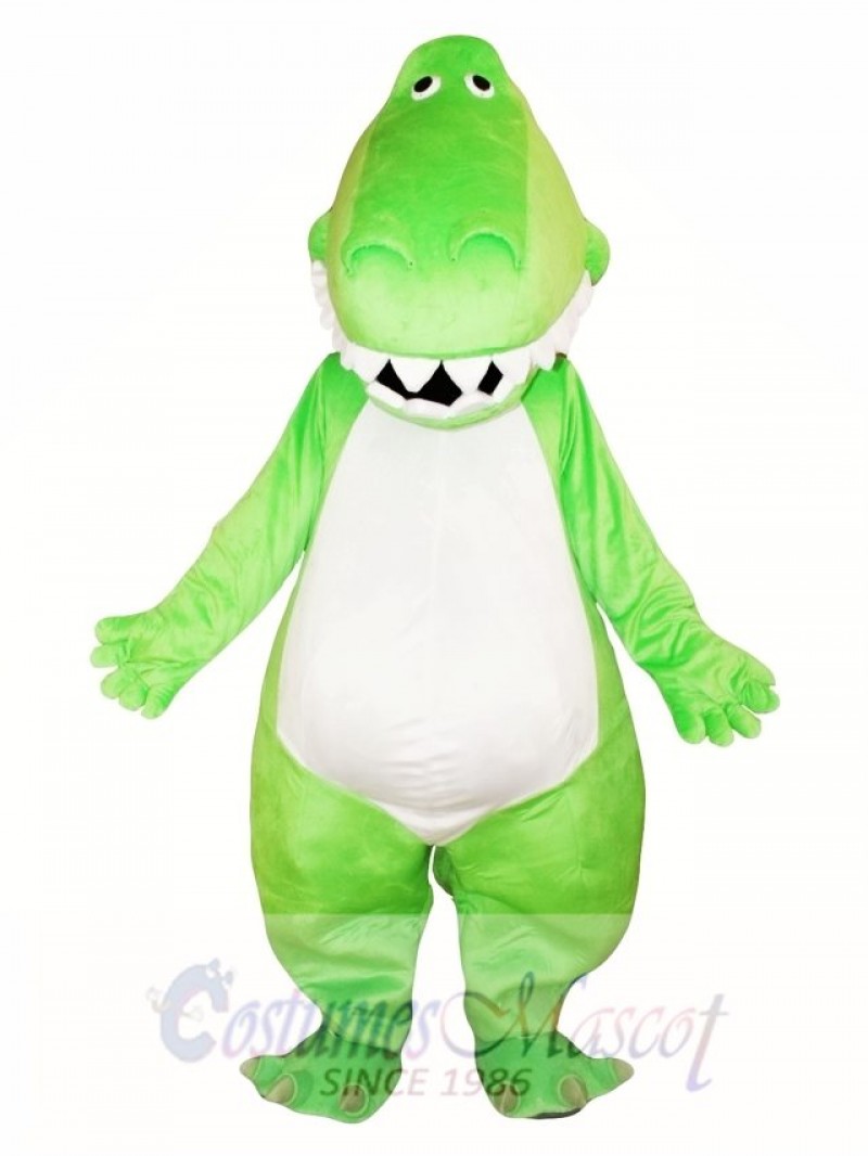 Adult Green Dinosaur Mascot Costume