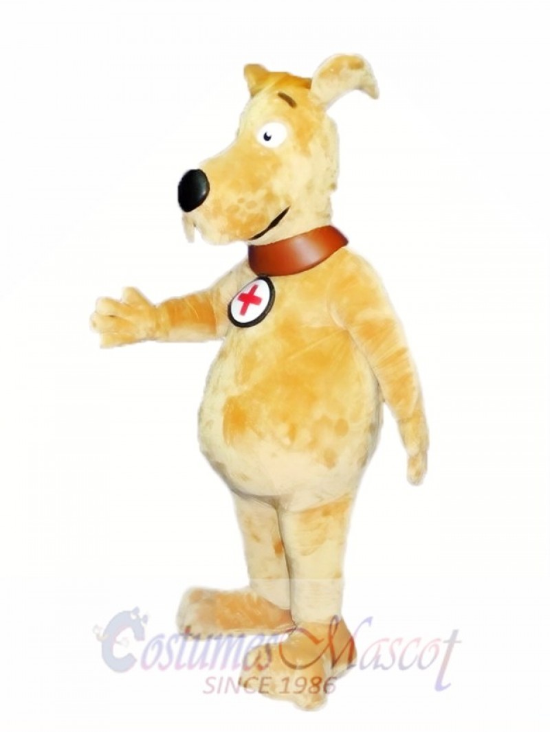 Cute Gold Dog Mascot Costume