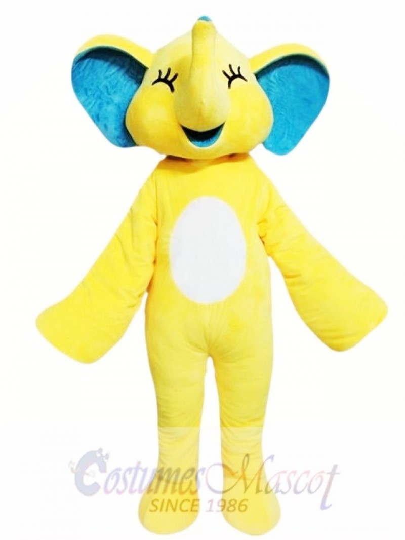 Yellow Elephant Mascot Costume