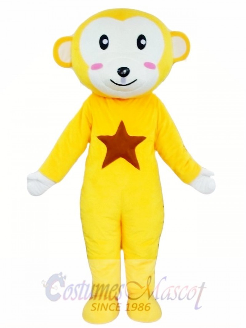 Yellow Monkey Mascot Costume