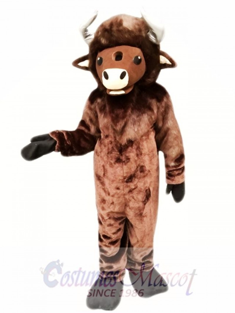 Brown Buffalo Mascot Costume  