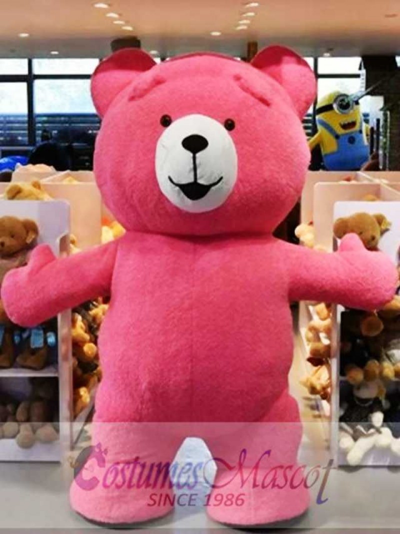 Cute Red Teddy Bear Mascot Costume Animal Costume