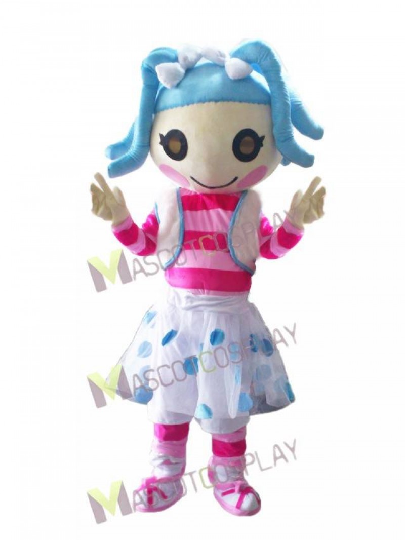 Lalaloopsy Blue Doll Mittens Fluff 'N' Stuff Mascot Costume