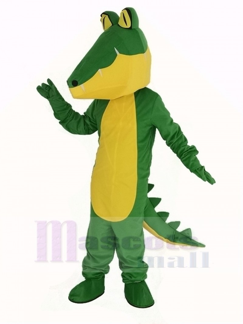 Crocodile with Yellow Belly Mascot Costume