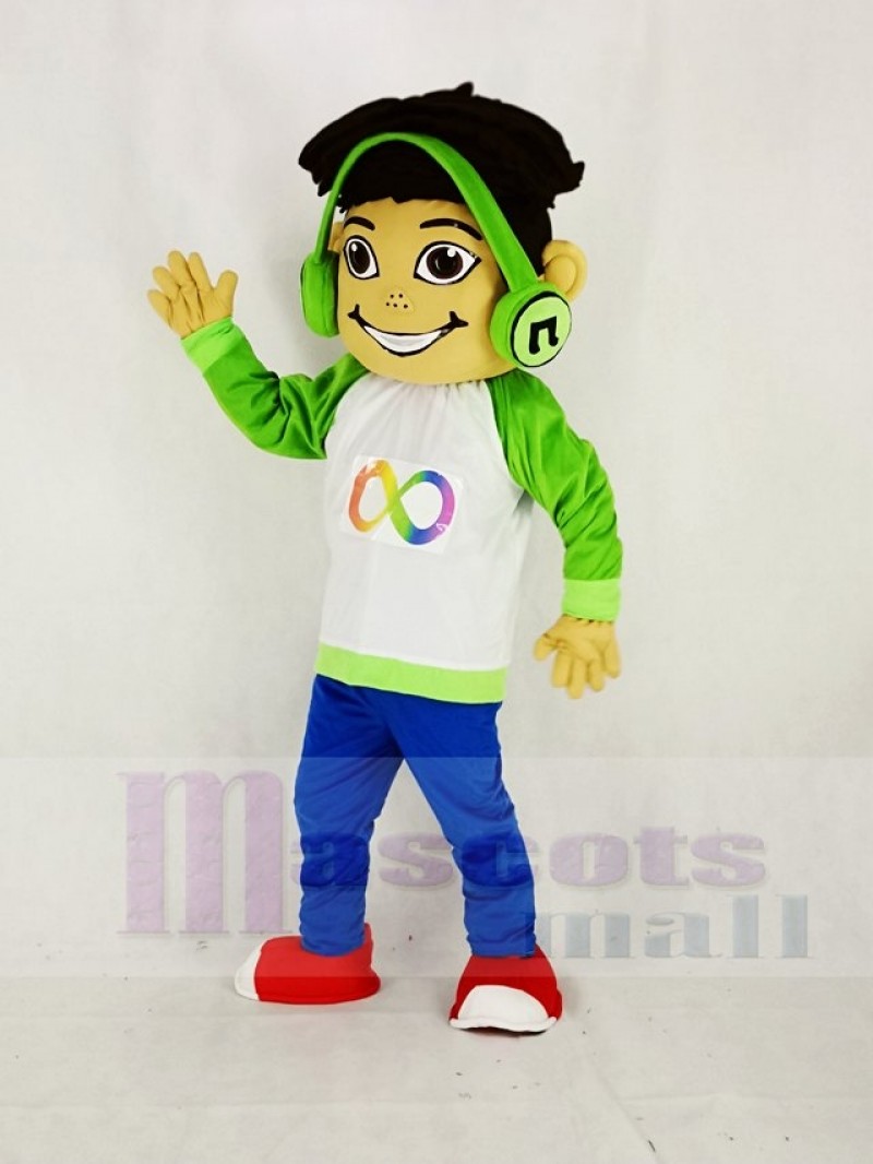 Musical Freckles Boy Mascot Costume