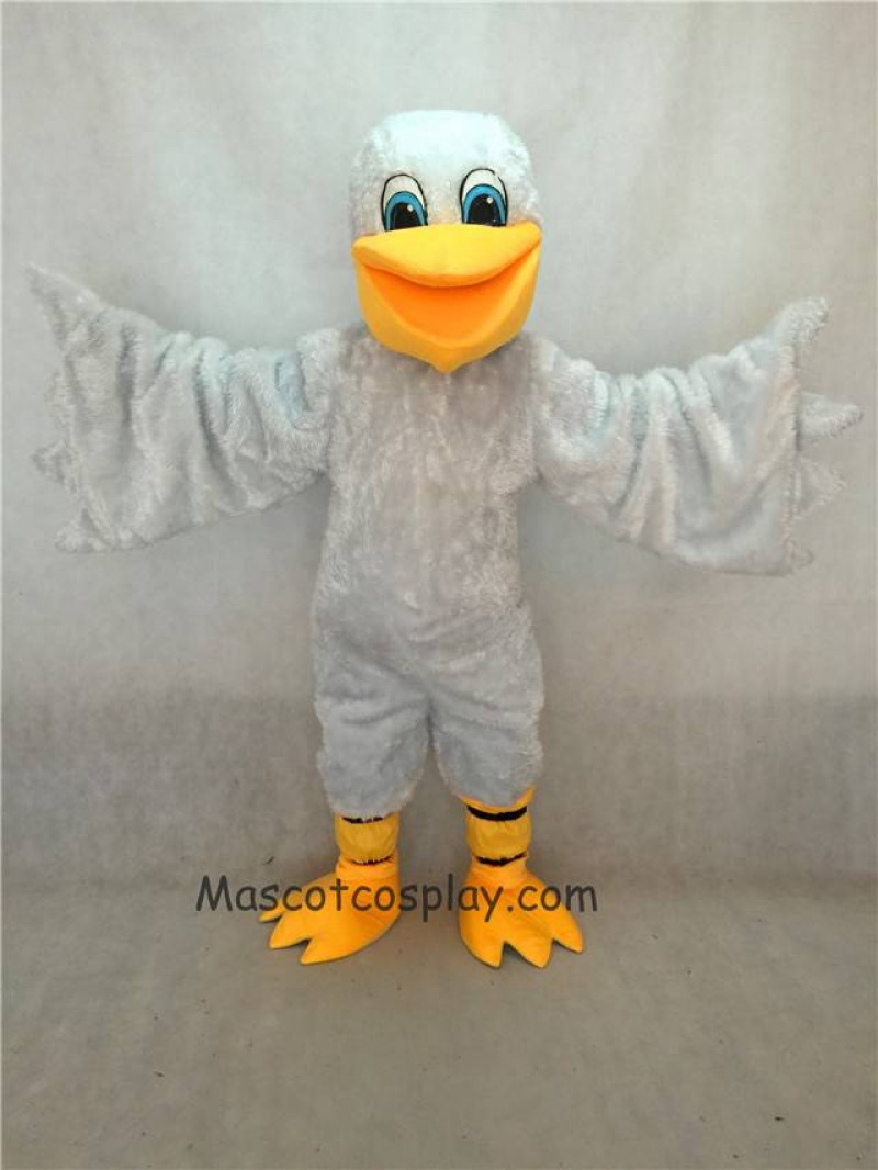 Hot Sale Adorable Realistic New White Pelican Bird Mascot Costume