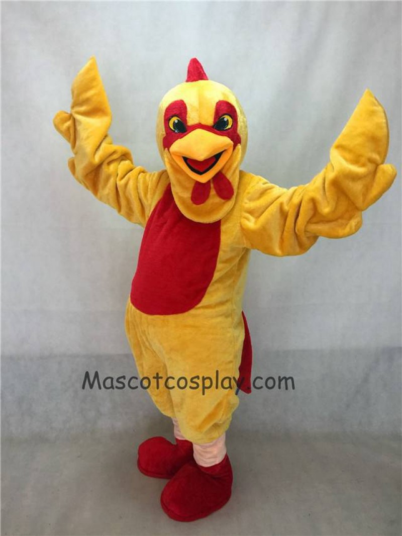 Hot Sale Adorable Realistic New Popular Professional Yellow Chicken Mascot Costume
