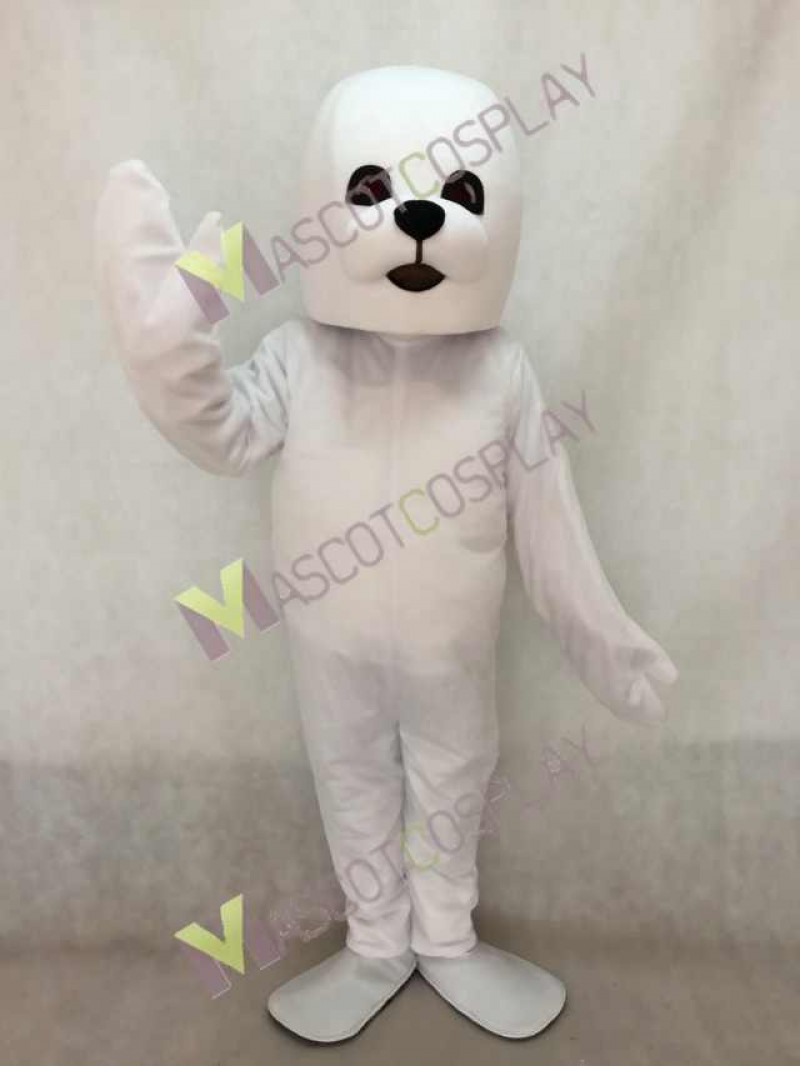 Lovely White Seal Mascot Costume