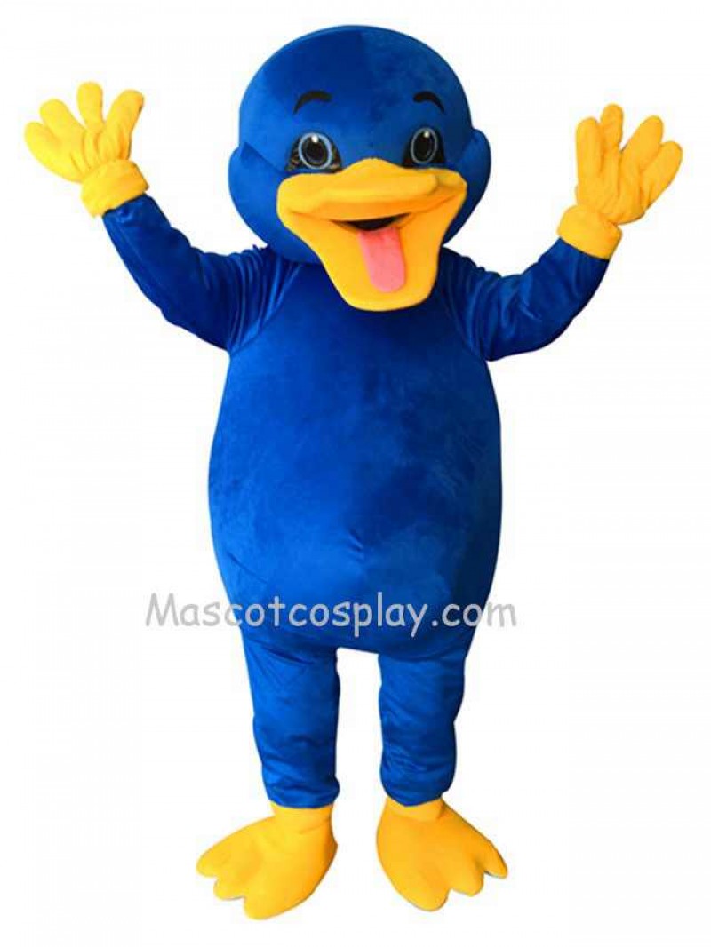 Cute Blue Platypus Mascot Costume