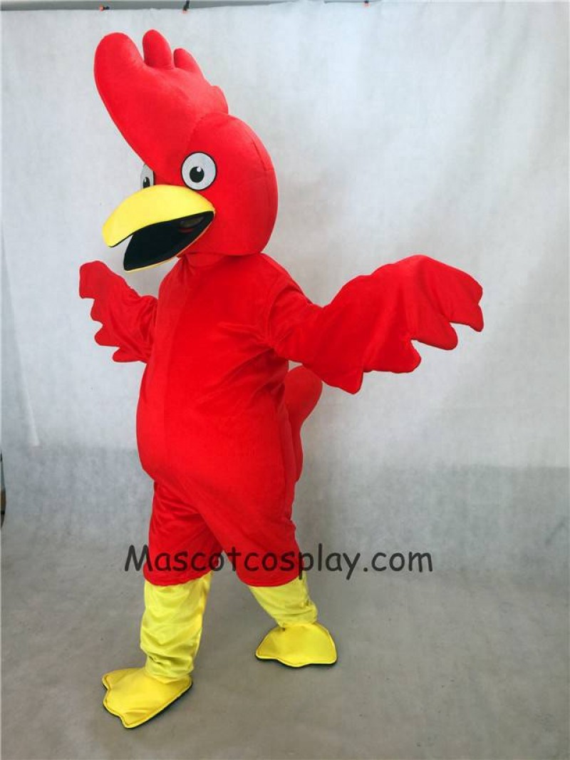 Hot Sale Adorable Realistic New Popular Professional Red Bug Eyed Chicken Mascot Costume