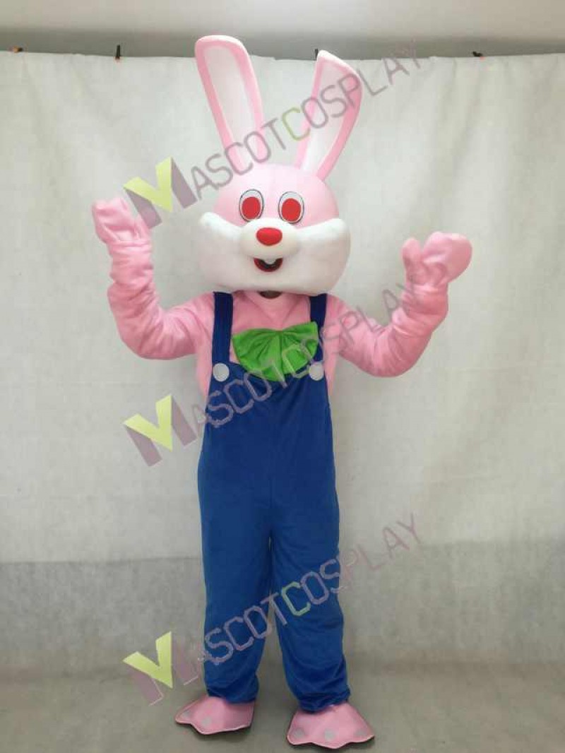 Easter Pink Robbie Rabbit Mascot Adult Costume