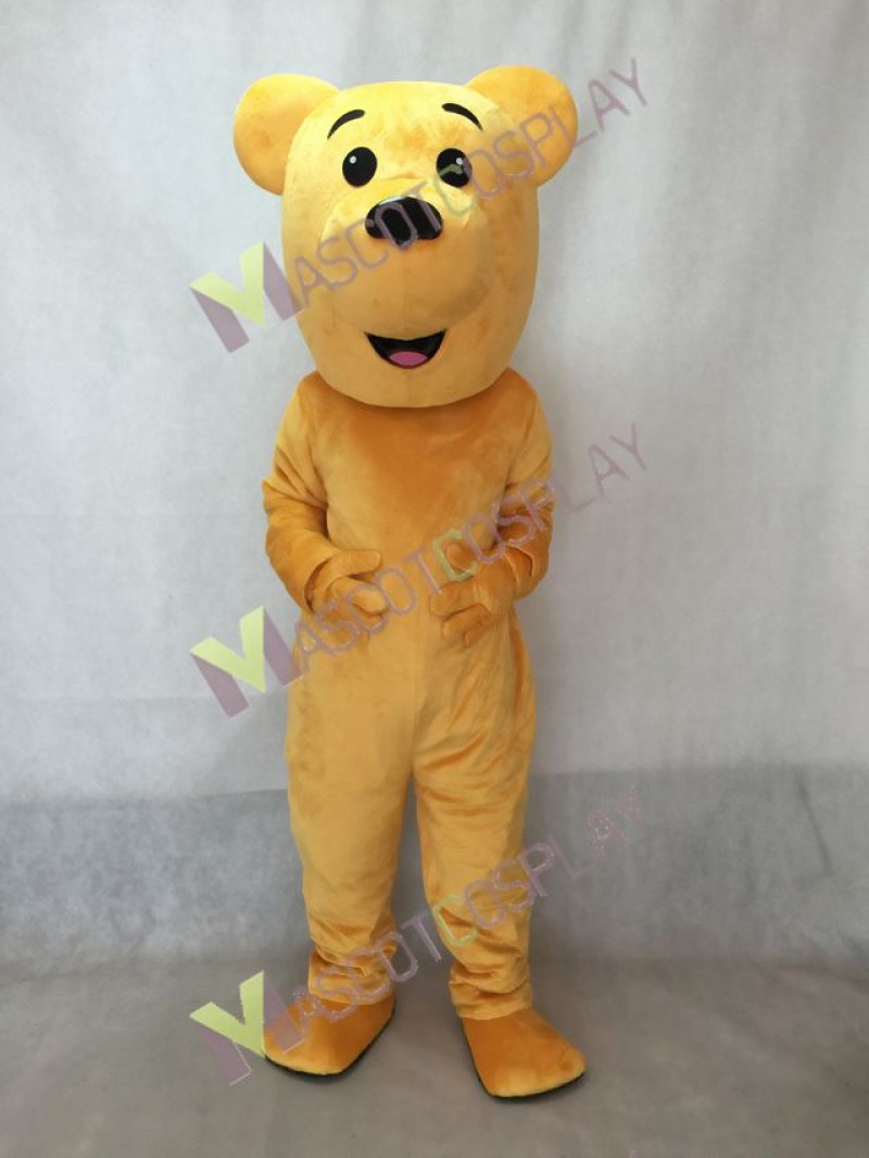 Tan Toy Bear Mascot Costume