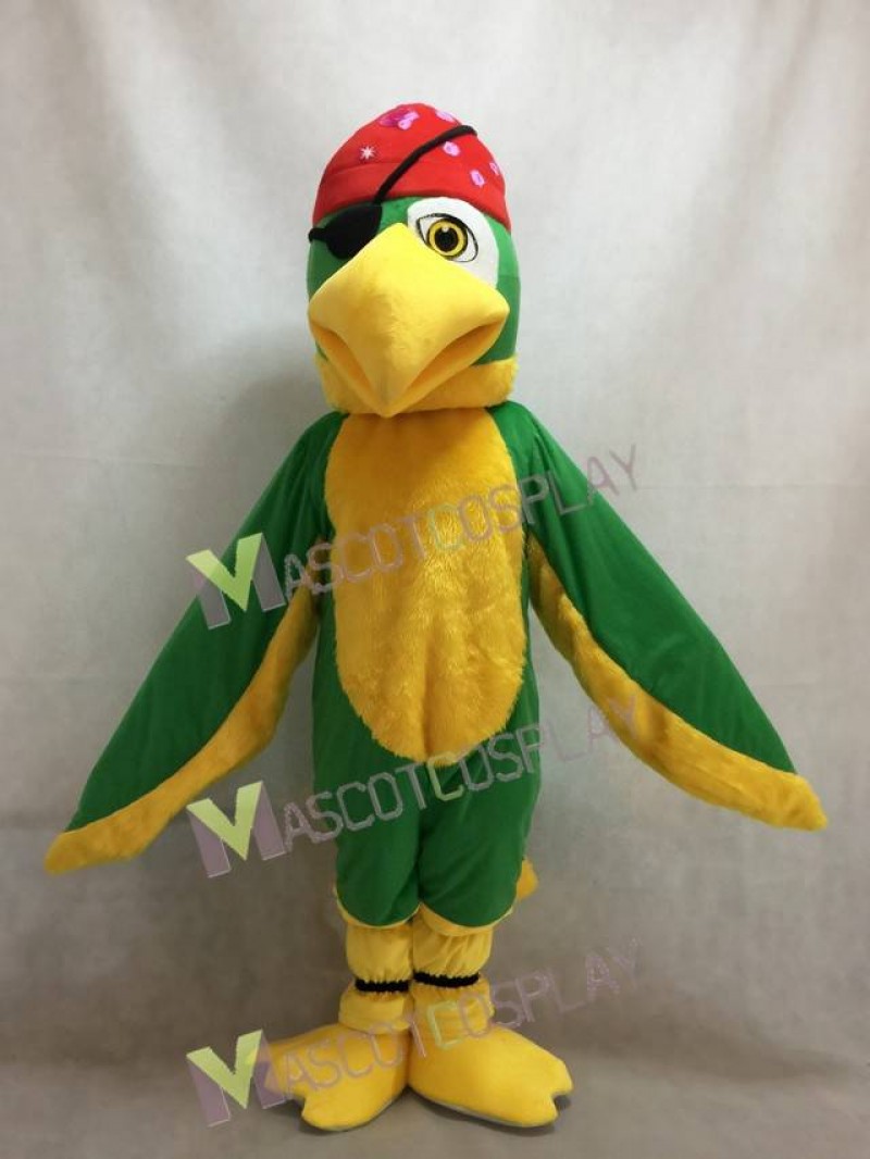 New Green Polly Parrot Bird Mascot Costume