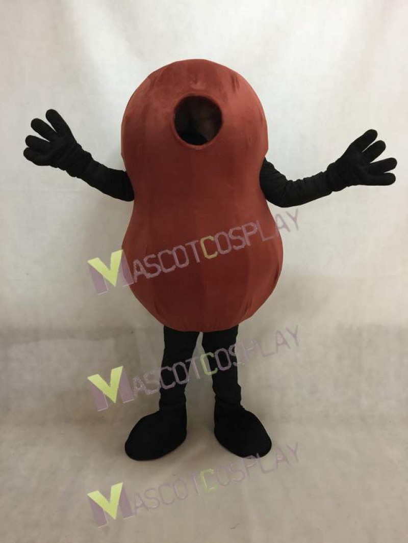 Brown Kidney Bean Mascot Costume