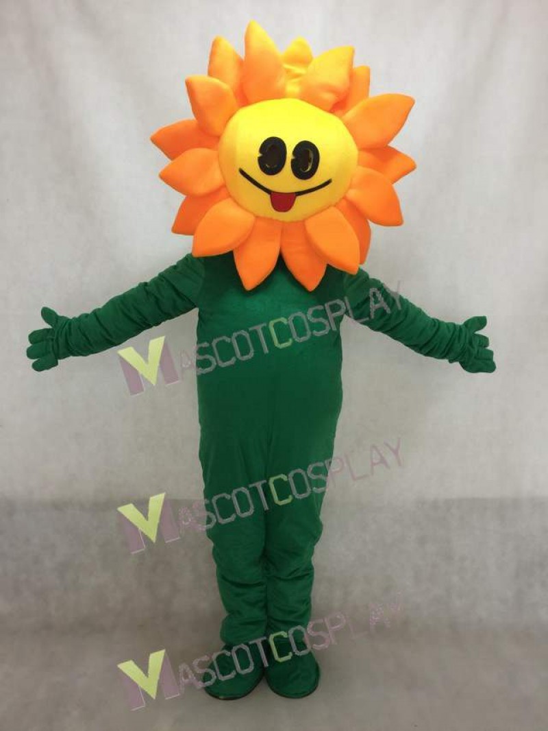 New Orange Sunflower Mascot Costume