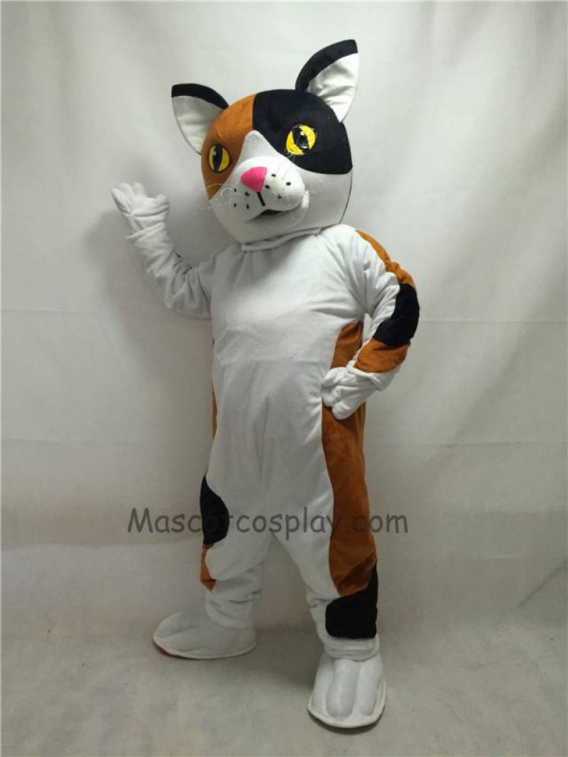 Cute New Calico Cat Mascot Costume