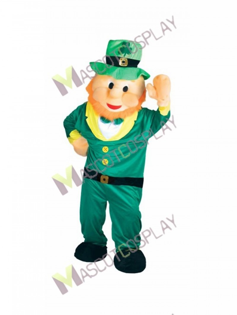 High Quality Adult Leprechaun Irish Elf Mascot Costume