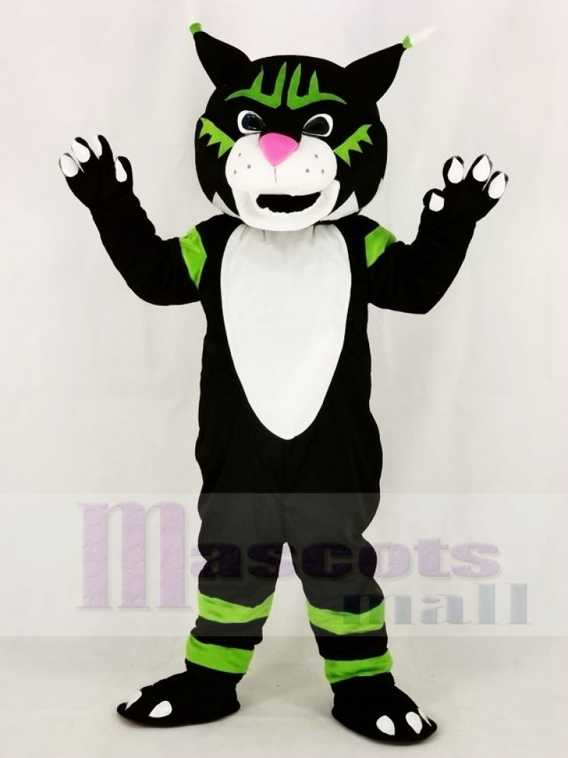 Black Wildcat Mascot Costume Animal