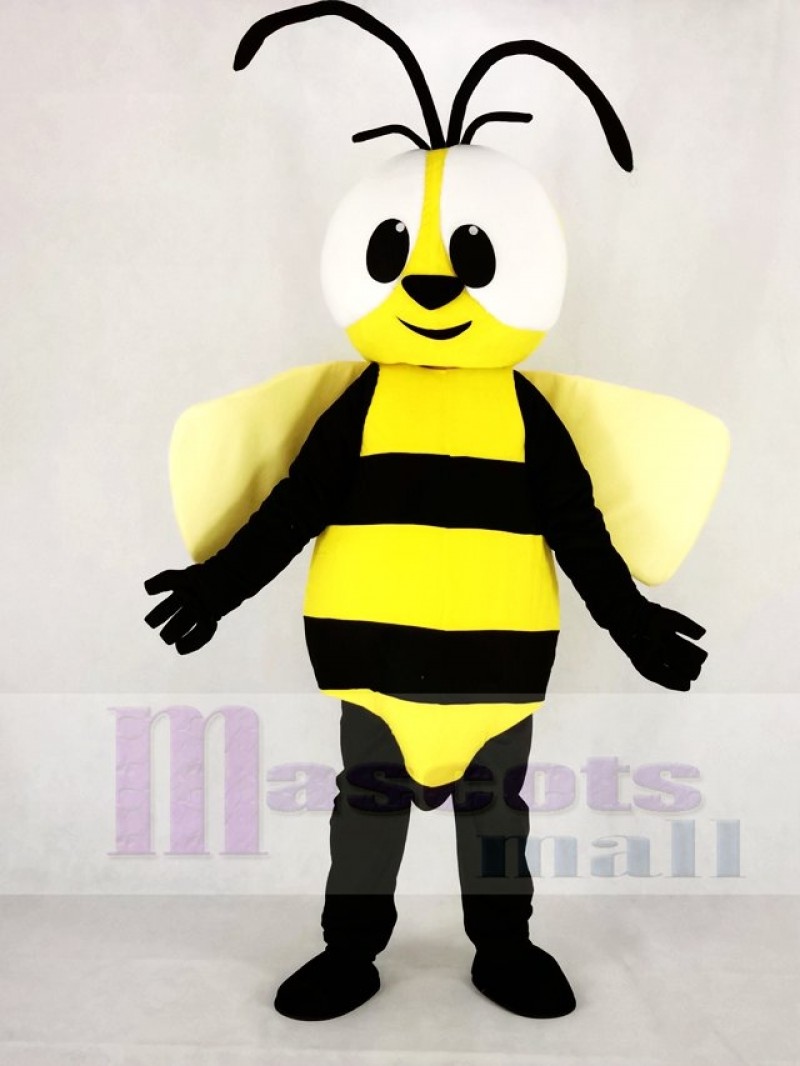 Cute Yellow Bee Mascot Costume Animal