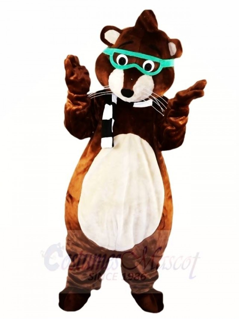 Glasses Mouse Gopher Mascot Costumes Animal