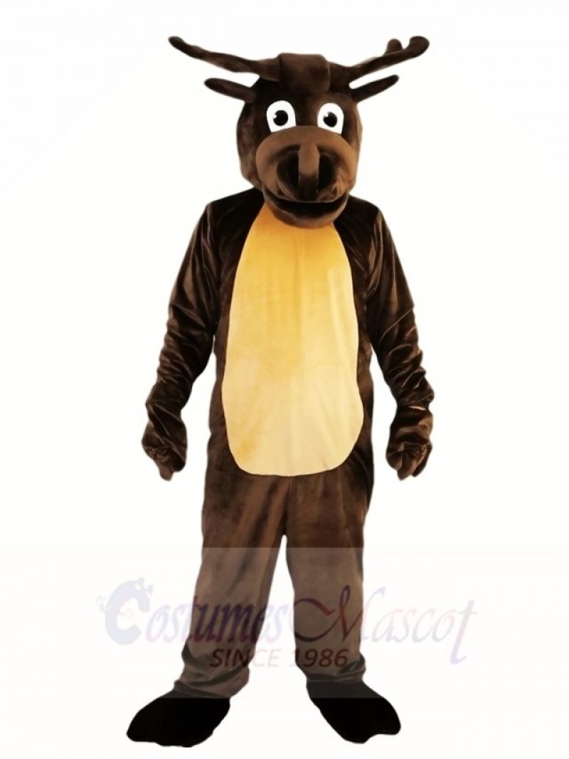 Dark Brown Deer Moose Mascot Costumes Animal