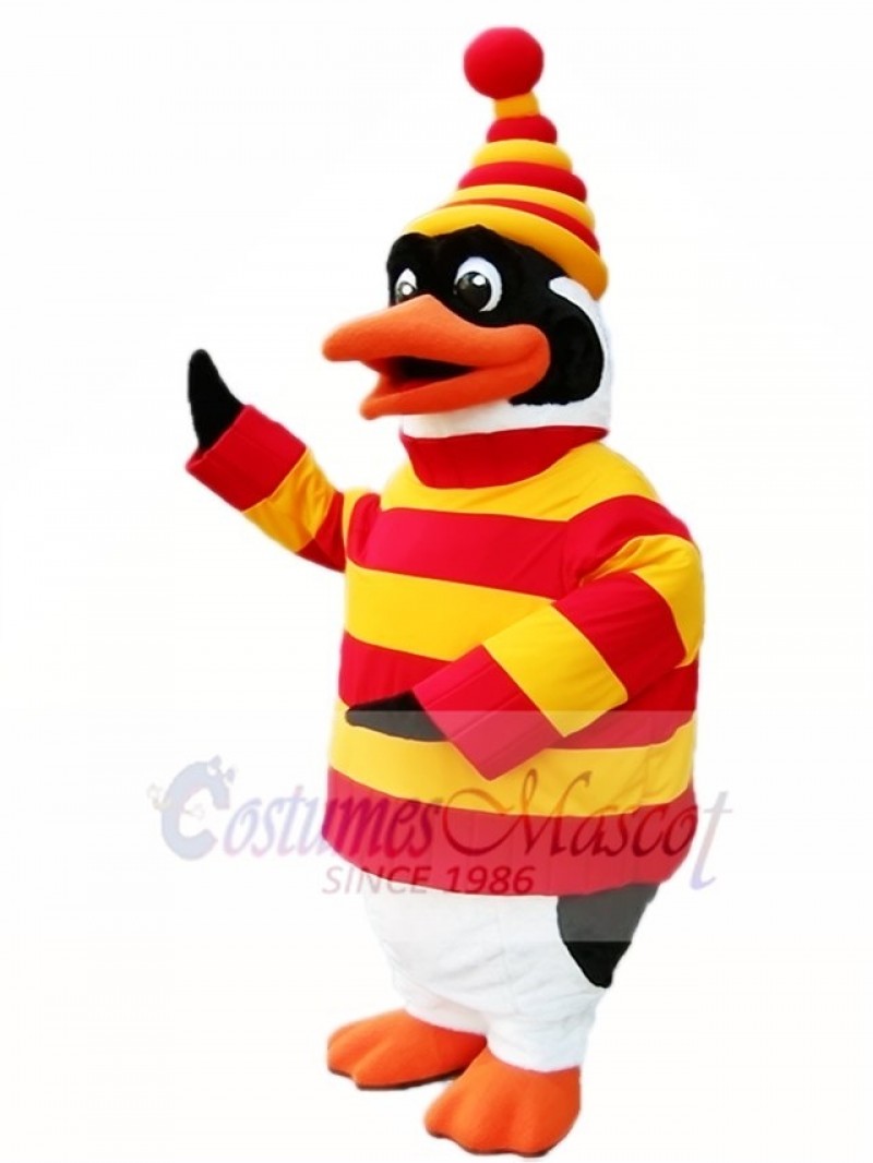 Red and Yellow Penguin Mascot Costumes Animal