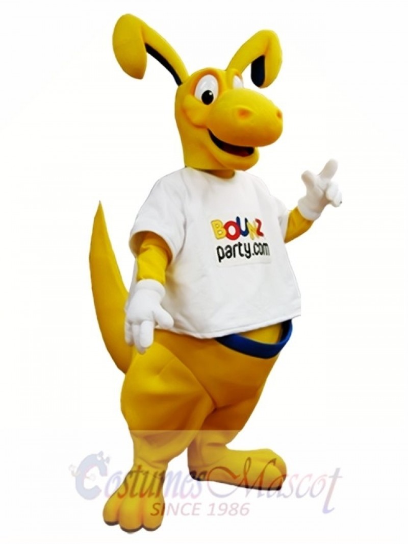 Yellow Kangaroo Mascot Costume Roo Mascot Costumes