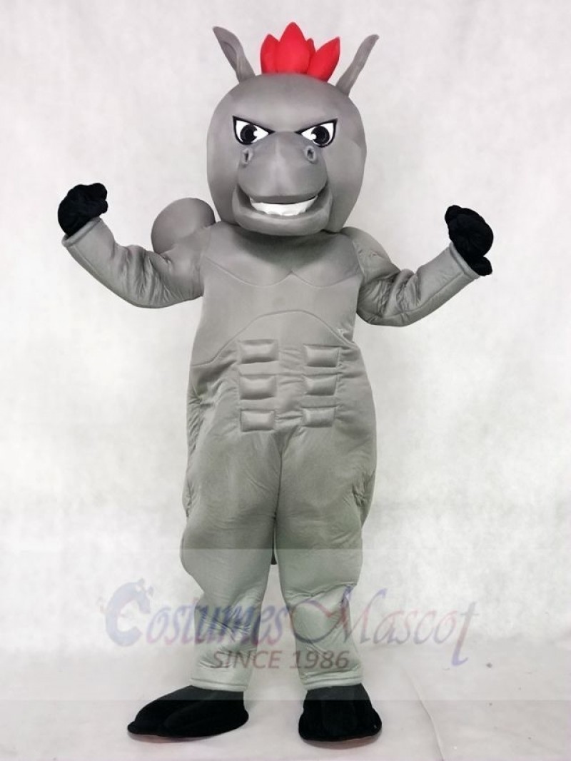 Gray Power Horse Mascot Costumes Animal