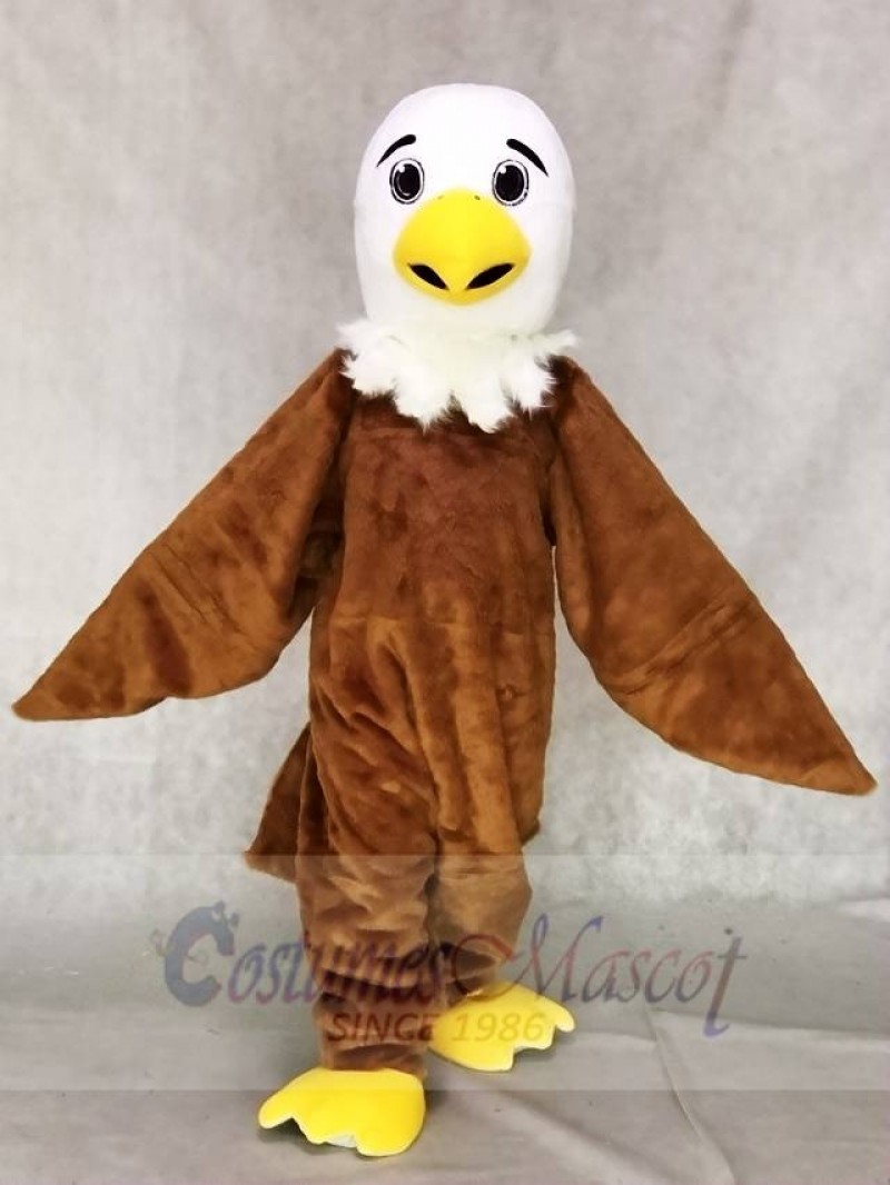 White Head Friendly Eagle Mascot Costume