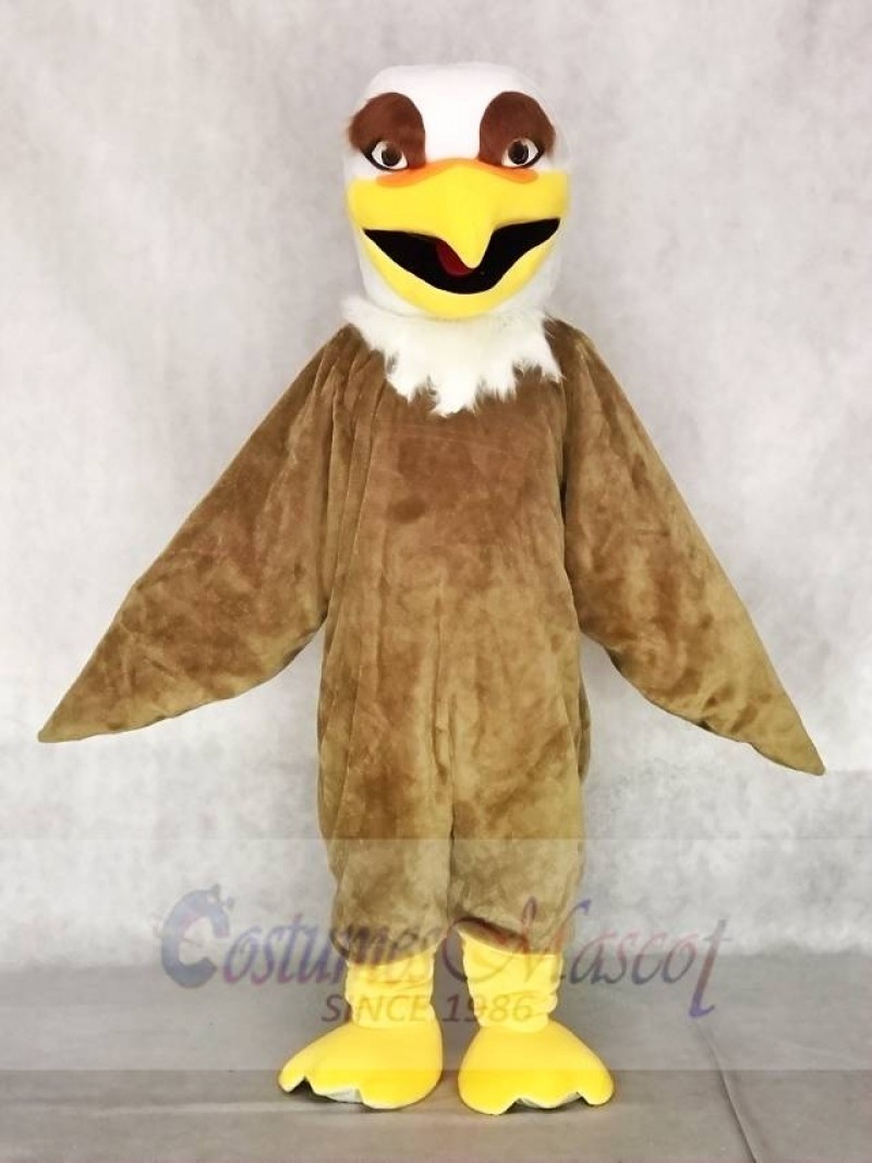 Fierce White Head Brown Hawk Falcon Eagle Mascot Costumes