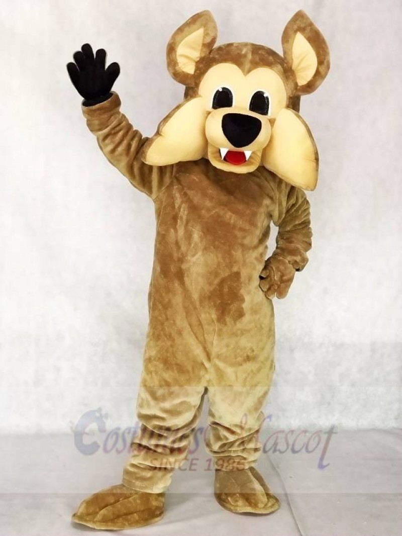 Coyotes Howler the Coyote Mascot Costume with No Shirt Wolf 