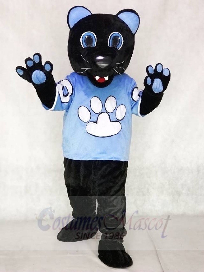 Sir Purr of the Carolina Panthers Mascot Costume Football 