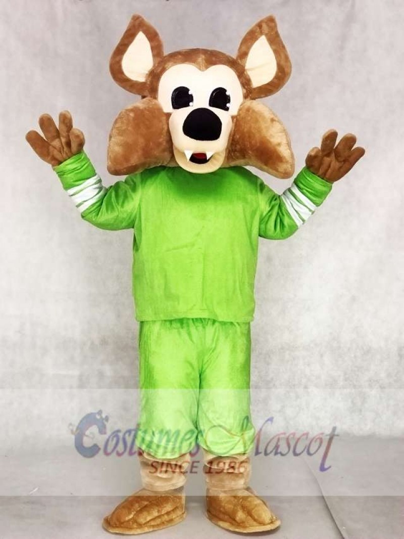 Custom Color Green Arizona Coyotes Howler the Coyote Wolf Mascot Costumes