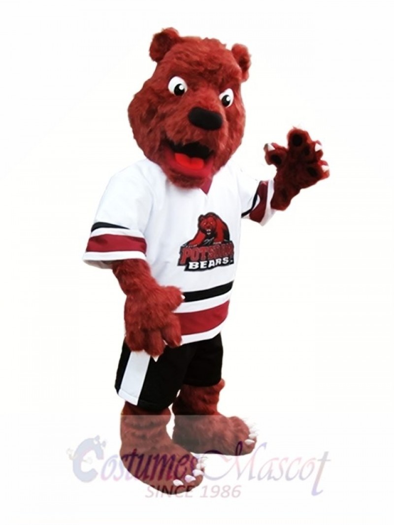 Rust Red Bear Mascot Costume Postdam Bears Mascot Costumes