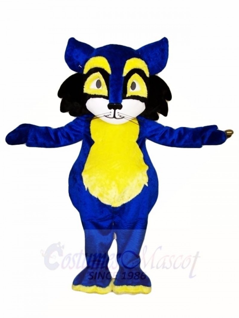Blue Raccoon with Yellow Belly Mascot Costumes Animal