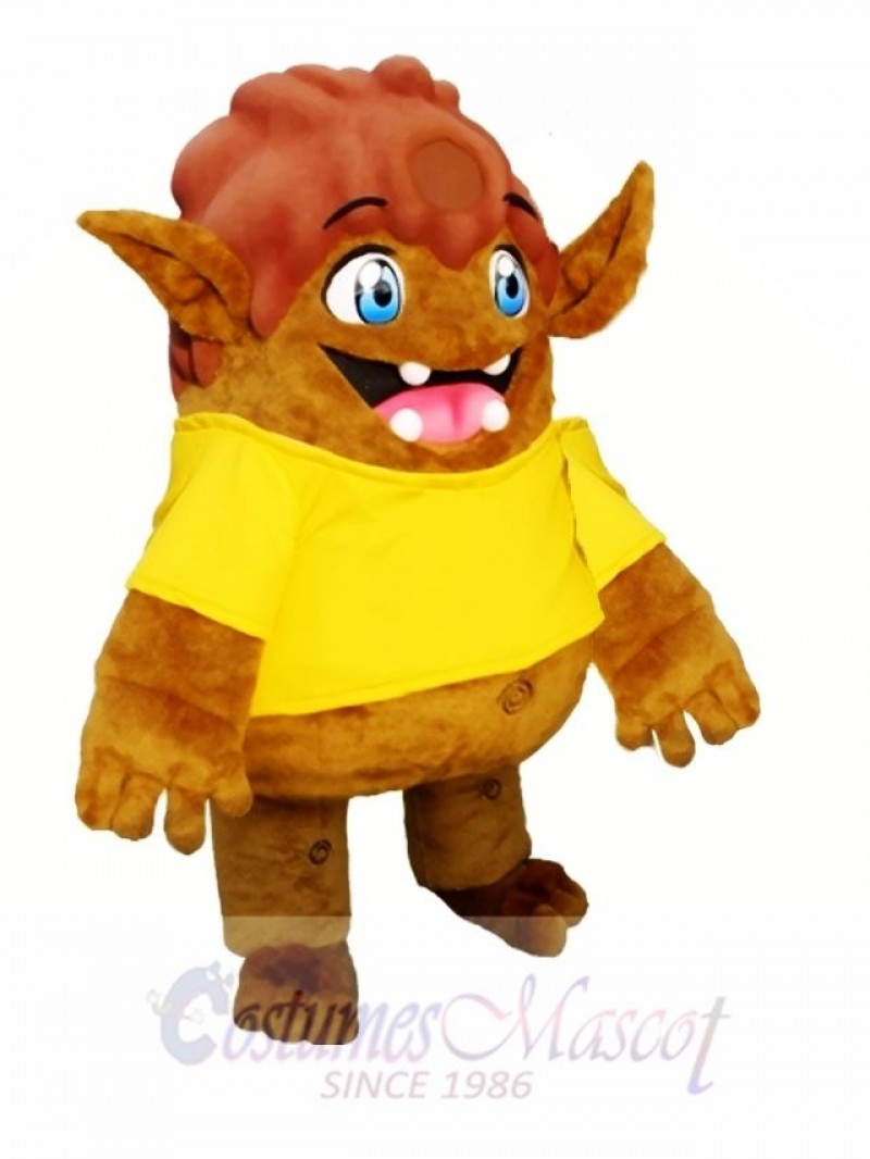 Brown Elf Mascot Costumes