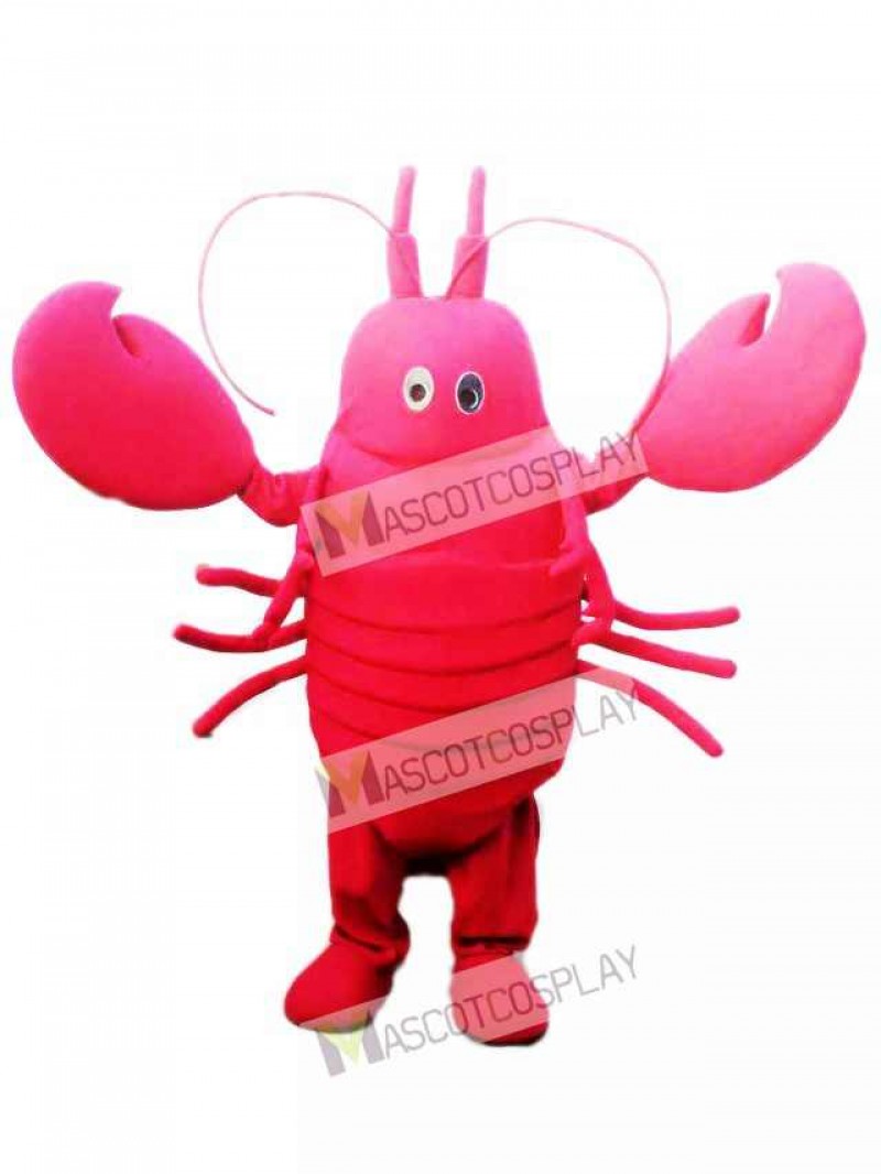 Red Crayfish Mascot Costume Seafood