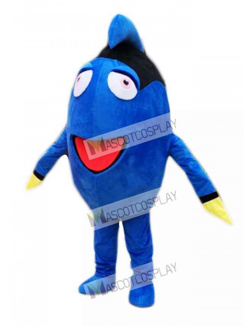 Regal Blue Tang Mascot Costume Cartoon Character