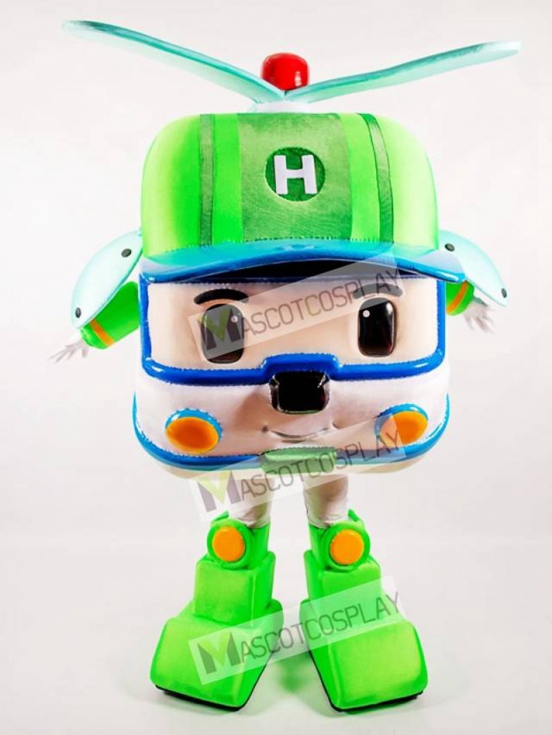 Green Robotic Car Mascot Costume