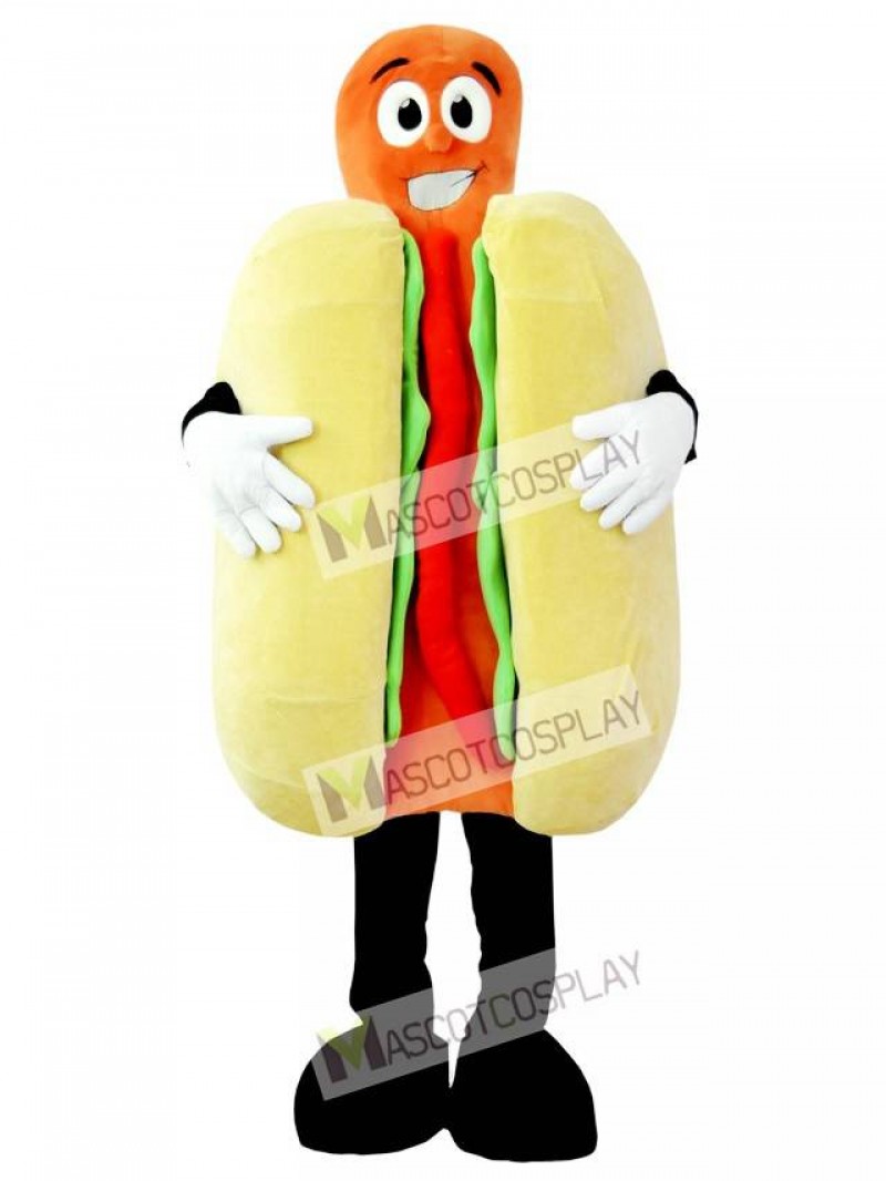 High Quality Adult Hot Dog Mascot Costume
