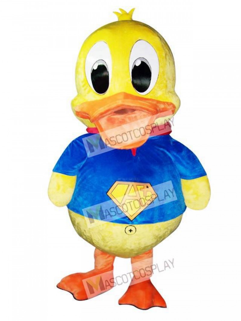 Blue Suit Duck Mascot Costume