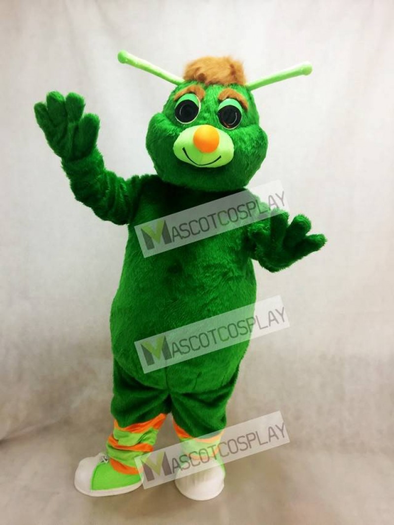 Funny Green Grasshopper Mascot Costume