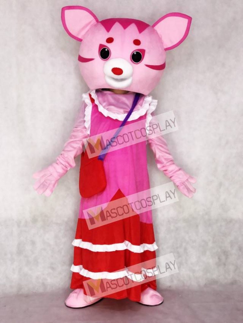 Fairy Pink Cat Adult Mascot Costume