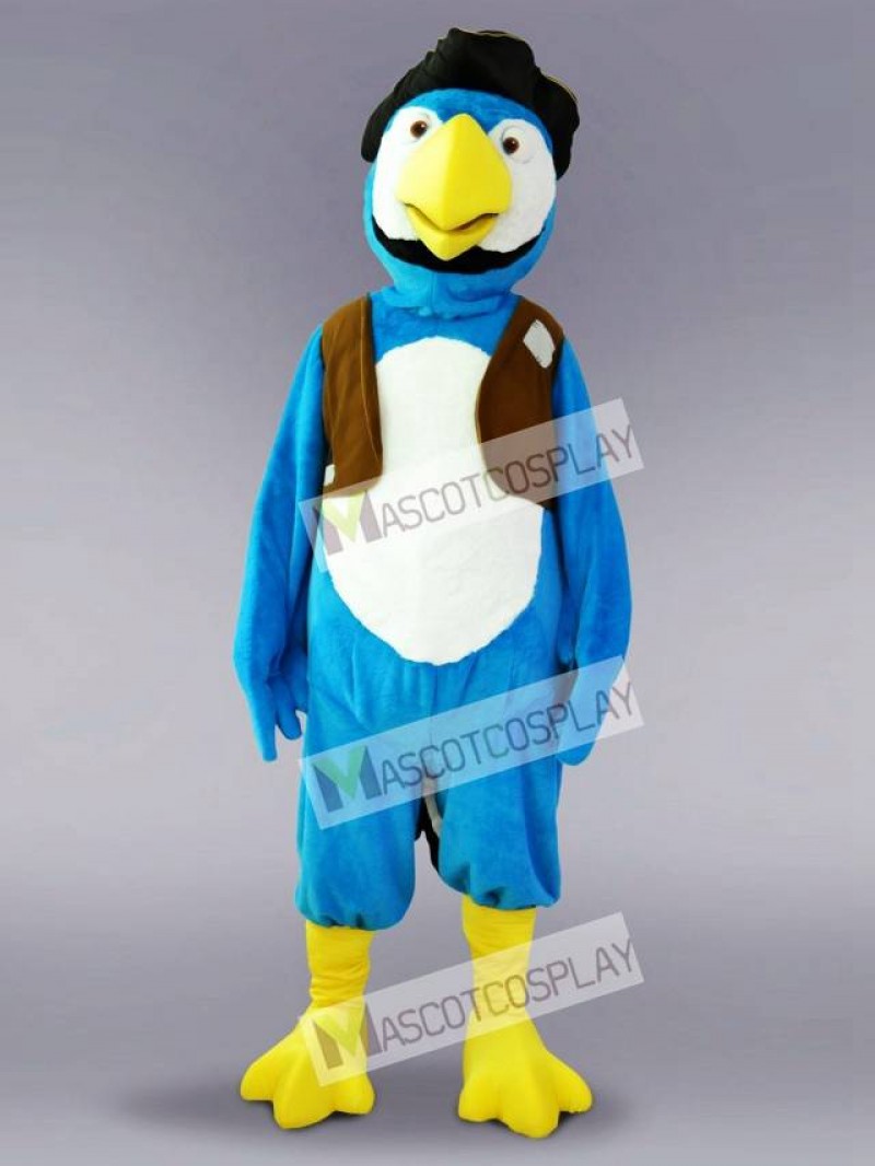 Blue Parrot Bird Mascot Costume